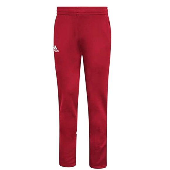 NWT ADIDAS UNDER THE CITY LIGHTS Warm Up Red White Sweatpants - Picture 1 of 14